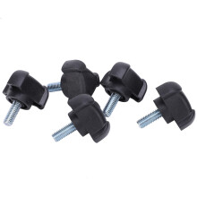 Plastic Thumb Screw With Locking Bolt, M6Threaded Grip For Easy Hand Installation, Durable Fastener Accessory For Medical Equipment Mechanical