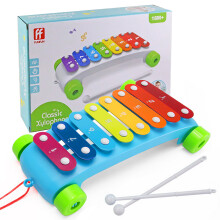 Brinquedo musical de empurrar e puxar para crianças pequenas com rodas, brinquedo educativo para aprendizagem precoce, coordenação motora,
