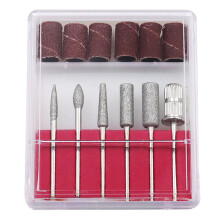 Nail Art Tools Nail Drill Bits Set Electric Nail Drills Cuticle Removal Universal Size Stainless Steel, Acrylic Manicure Sanding Bands Manicure