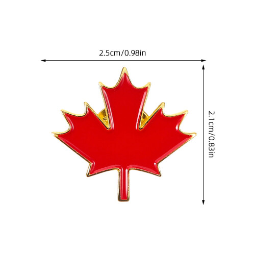 12 St Canada Day Maple Leaf Spänne I Metall Email För Kläder Väskor Hattar 1