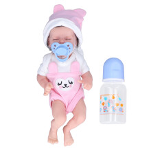 Handmade Clothes Baby Doll Realistic Silicone with Lifelike Design, Full Body Washable Soft Vinyl Material Sleeping Doll, Promotes Nurturing Play for