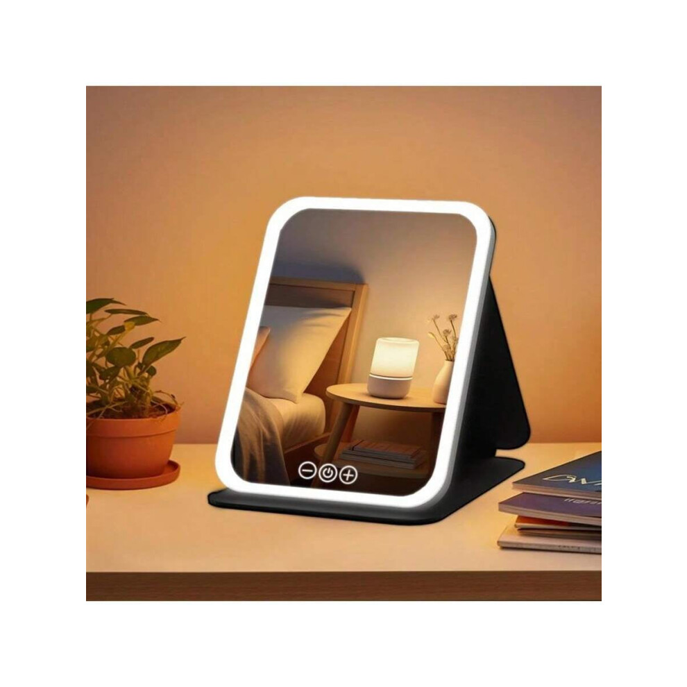 LED Makeup Mirror with 3 Color Modes Dimmable Touch Screen