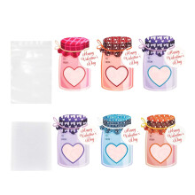Cartes de bonbons en forme de bouteille flottante pour la Saint-Valentin, 24 pièces, décoration pour échange de cadeaux, cadeau de Saint-Valentin