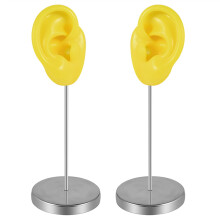 Realistic Soft Silicone Ear Model Practical Ear Studs Display Props Realistic Left and Right Human Ear Mannequin