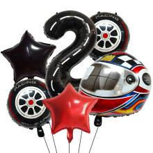 Ensemble de ballons en aluminium, motif pneu, 40 pouces