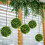 6 unid. bola de grama artificial 10 cm, planta falsa para decoração 7