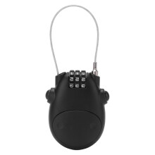 Multi-Use Cable Lock With Password, Retractable Security Lock For Luggage Backpacks Steel Wire Lock Scratch Resistant Weather Resistant Easy Carry