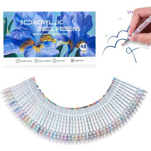 2026 New Scented Lava Gel Pen Set,3D Acrylic Gel Pens,1.0mm Colored Gel Pens Infused for Doodle,Drawing,DIY Projects,Crafts Art