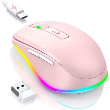 Voor laptops, Jiggler - LED-muis met ingebouwde Jiggler-functie, oplaadbaar, beweegt onzichtbaar voor laptops en houdt de computer actief.
