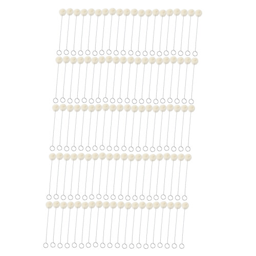 100 pcs Wool Ball Brush Handmade DIY Durable Leather Craft Tool 1