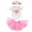 Roupa para boneca de 45 cm (18 polegadas), conjunto de vestido de Natal, fantasia de simulação com design elástico, fácil de vestir e tirar, 1