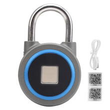 Wasserabweisendes Smart-Vorhängeschloss mit Fingerabdruck- und Bluetooth-Verriegelung, schlüssellose biometrische Daten, mobile App, robuste