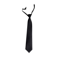 Boys Tie Striped Ties for Kids Pre-tied Adjustable Neckties for Boys School Uniform Wedding Graduation Black Free Size