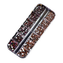 Round Glass Ab Rhinestones Flatback Crystal Gem Jewel Decoration For Nail Art