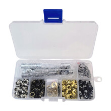 200 Sets of 3/16" (5mm) Metal Grommets Eyelets with 4 Colors Installation Tools Perfect for DIY Sewing and Craft Project