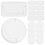 50-Pack White Safety Socket Covers with Handle Design for Easy Removal and Child 1