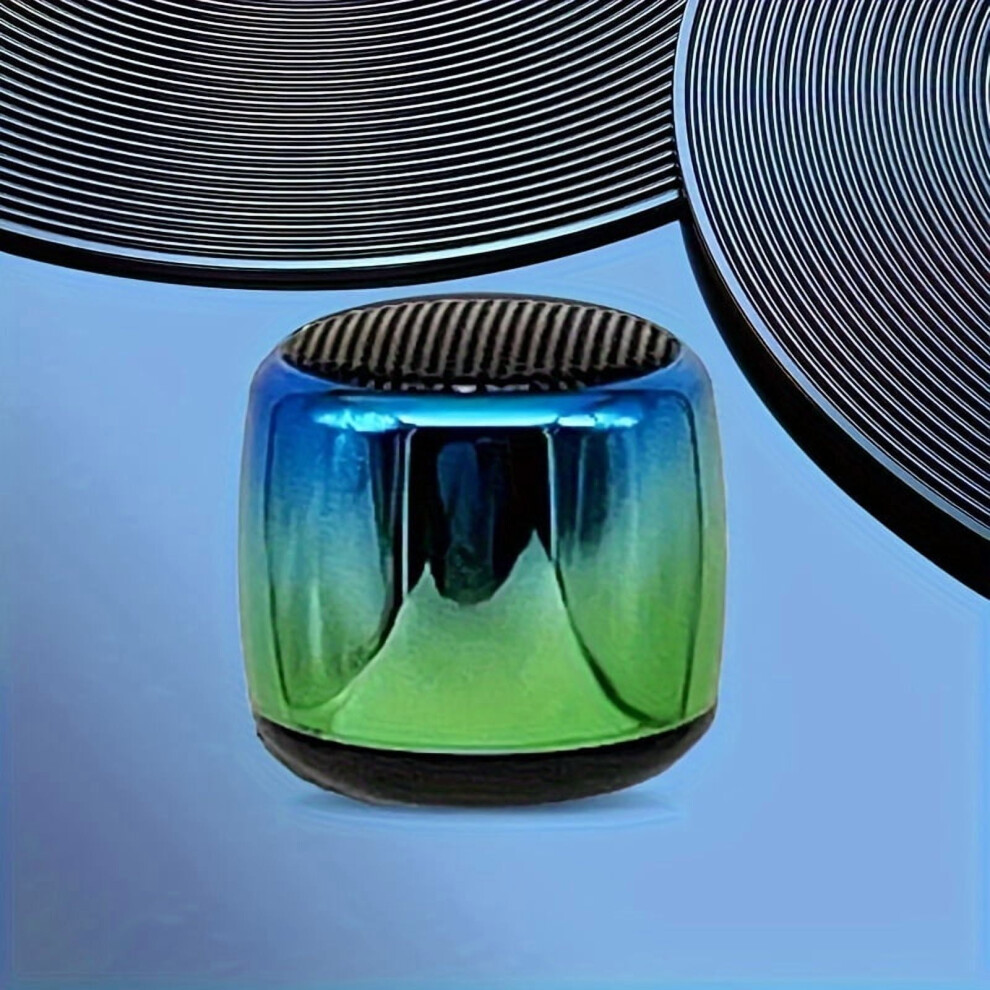 Portable Mini Wireless Lanyard Speaker With 360 Stereo, Tws Pairing, Mic & Usb Charging Â Thumb-Sized Colorful Electroplated Design 9181073402364