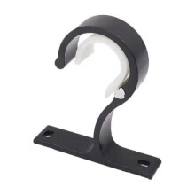 Aluminium Alloy Curtain Rod Installation Hook Hanger Heavy Duty Support Bracket for Home Fixing Clip Storage Rack