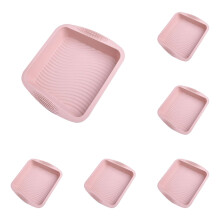 Silicone Square Cake Pan 10.4"x9.6" – Non-Stick, Heat Resistant, Oven/Microwave/Freezer/Dishwasher Safe