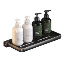 Foldable Bathroom Shelf Kitchen Shelf Drill Frees Storage Shelf for Campers Motorhomes Storage Organization