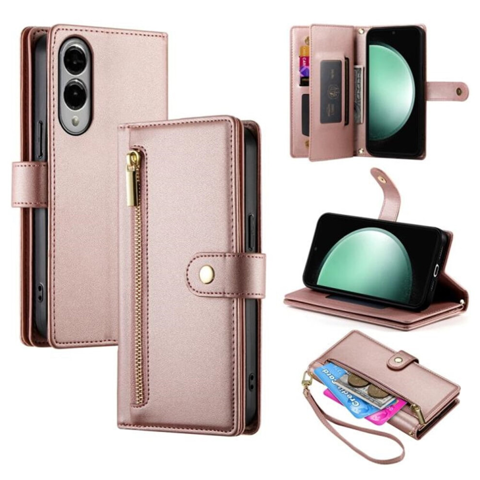Leather Wallet Case For Samsung Galaxy S25 Edge 5G 6.7 Pink 9336866123722