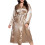 Fuzzy Robe for Women Khaki 3X 1