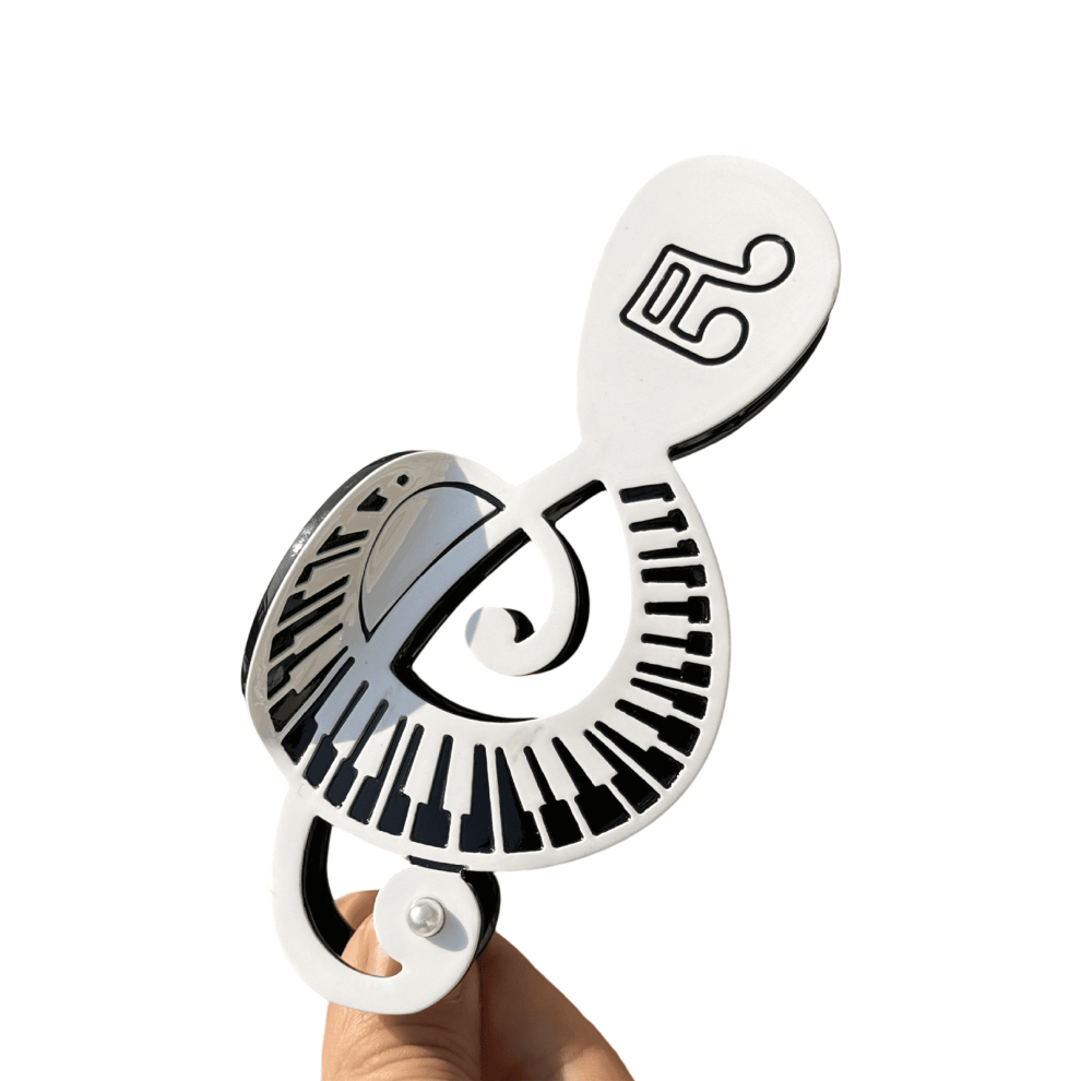 Unique Saxophone Tape Acetate Hair Clip With Fun Cartoon Musical Note Perfect For Music Festivals And Parties
