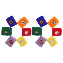 Colorful Sports Wristbands 12Pcs for Kids Outdoor Activities and Exercise for Fan Gear
