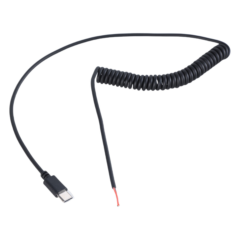 Flexible Type C Charging Cable With Bare Ends, 5V Power Cord Usb C Male 2Pin Pigtail Cable For Electronics,Usb Equipment 9485826584865