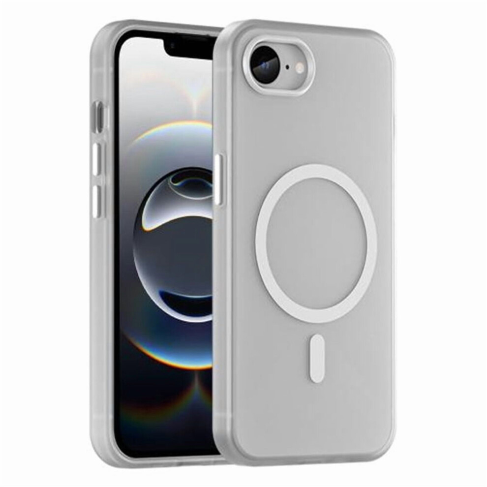 Iphone 16E Magsafe Frosted Translucent Tpu+Pc Case White 9336866128369