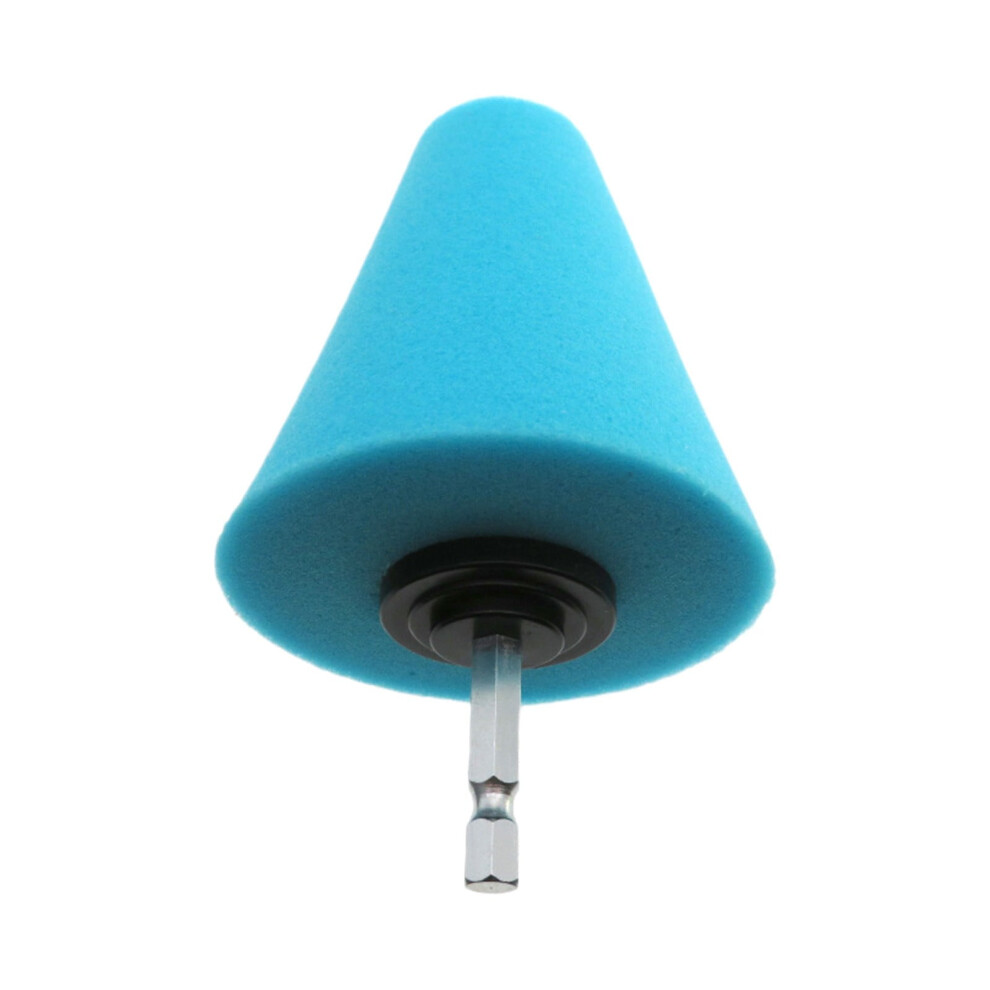 Hexagonal Handle Polishing Sponge Brush, Car Wheel Rim Cleaner, Soft Bristle For Tire Hub Polishing Blue 9485826587675