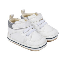 Baby Boys Girls High Top Sneakers Soft Soles Non Slip Infant Ankle Shoes Toddler Prewalker Crib Shoes