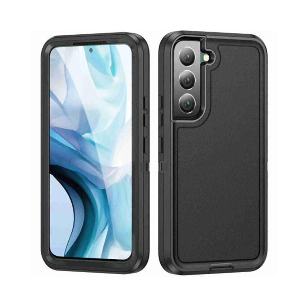 Shockproof Rugged 3-Layer Case For Samsung Galaxy S23 5G (6.1"), – Dust & Drop Proof Black 9485826588924