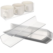 ULTNICE Storage Shelf Dividers Clear for Closet Kitchen Cabinet Households 20Set