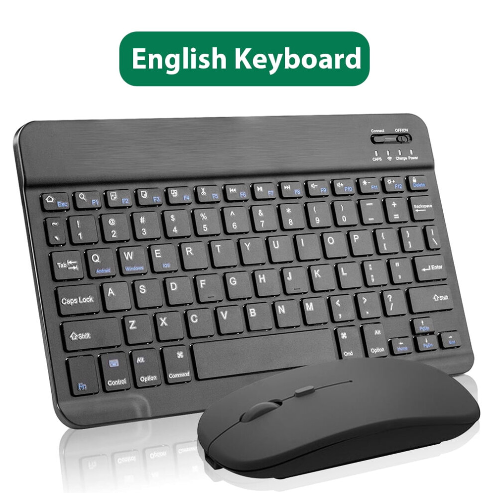 Mini Bluetooth Wireless Keyboard & Mouse Â Spanish/Russian/Arabic Layout, Compatible With Ipad, Android, Ios, Windows 9485826588221
