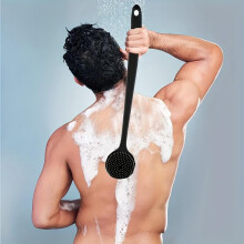 Escova de Banho de Silicone Macio - Ergonômica, Cerdas Não Irritantes, Limpeza Profunda, Massagem Suave, Fácil de Limpar, Adequada para Todos os