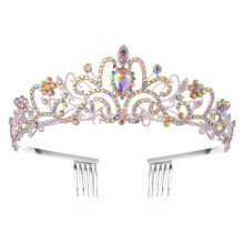 Sparkling Crystal Tiaras Crowns Headpiece for Weddings and Birthday Parties with Rhinestones for Banquet Dressingup