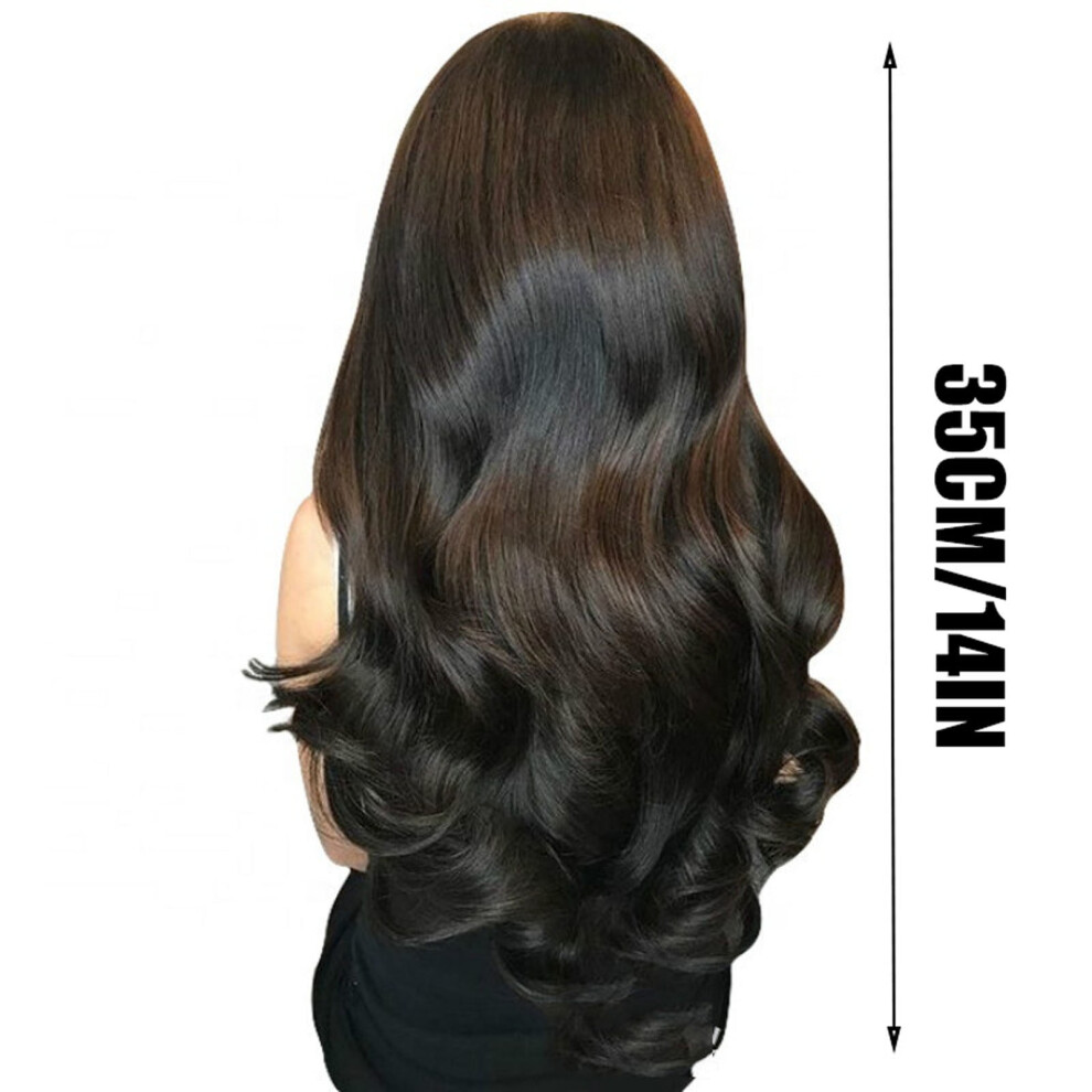 Unisex Long Wavy Wig African Ladies Curly Hair Wig Wavy Curls Wig Lace Front Wig For Women 14 Inch
