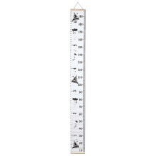 Xoxingysm Cartoon Baby Growth Chart Wall Sticker, Wooden Frame Height Ruler for Kids – Compatible with Girls' Room Decor