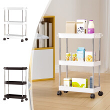 Étagère de rangement à poulies multi-niveaux pour salle de bain/cuisine – Plastique épais, réglable, gain de place, à installer sous l'évier