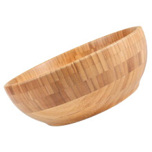 Bol à salade en bambou kaki, récipient à grains, 1 pièce