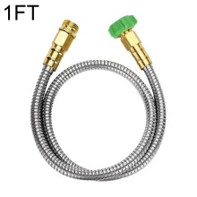 Raccord de tuyau d'arrosage en acier inoxydable QenASHaing304, raccord universel étanche pour haute pression, compatible avec les robinets