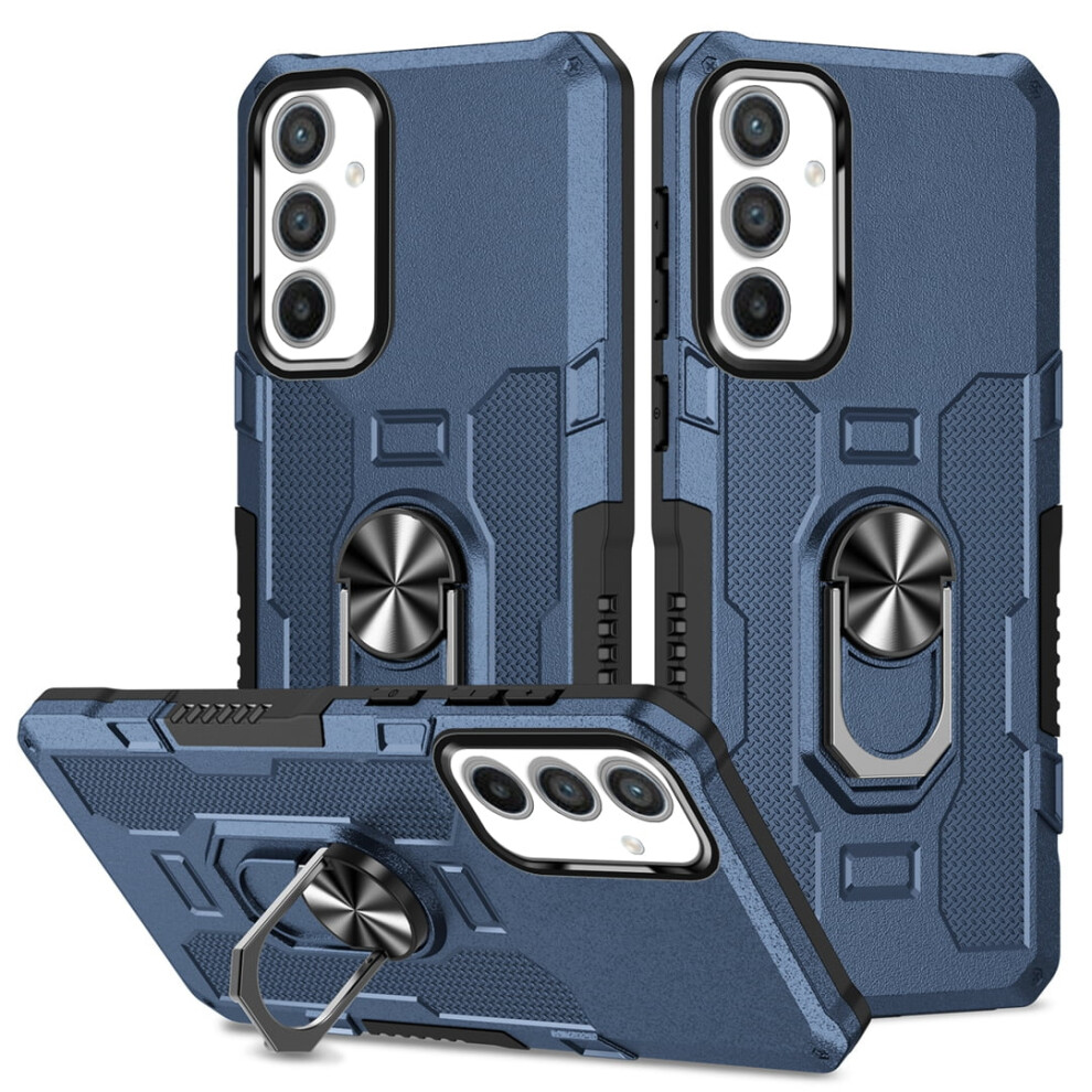 Rugged Defender Case For Samsung Galaxy A54 5G (6.4") Â Anti-Drop, Non-Slip, Ring Holder & Kickstand, Compatible With A54 5G Blue 9193271789789