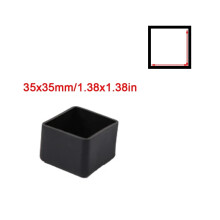 Protetores quadrados de silicone para pés de cadeiras, antiderrapantes, para mesas e pés, capas protetoras contra poeira, protetores de piso,