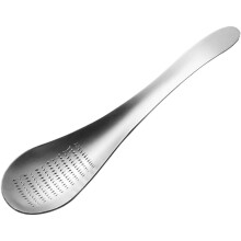 Stainless Steel Grinder Spoon,Ginger Garlic Grater,Handheld Ginger Crusher Lightweight Manual Grinding Gadget Kitchen Tool For Dining Cooking