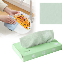 Chiffons de cuisine jetables Lazy Rags, épais et lavables, pour la vaisselle sèche ou humide, lot de 10, pour le nettoyage ménager.