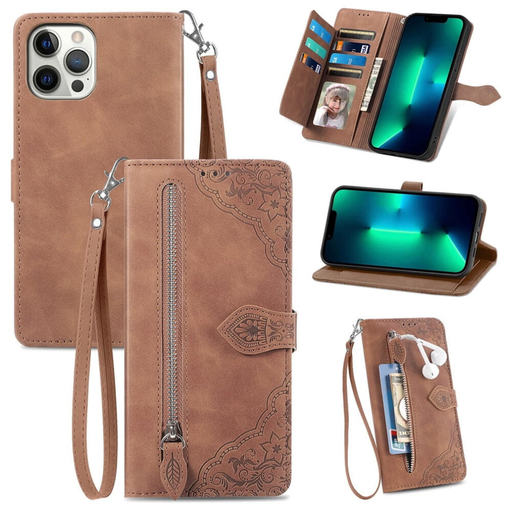 Leather Magnetic Wallet Case For Iphone 16 Pro 6.3 Inch 941196066985