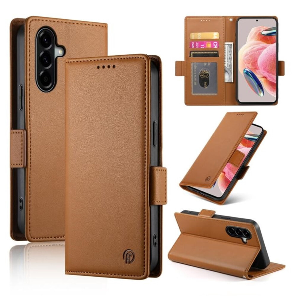 Samsung Galaxy A57 5G Wallet Case Pu Leather Brown 941196066923