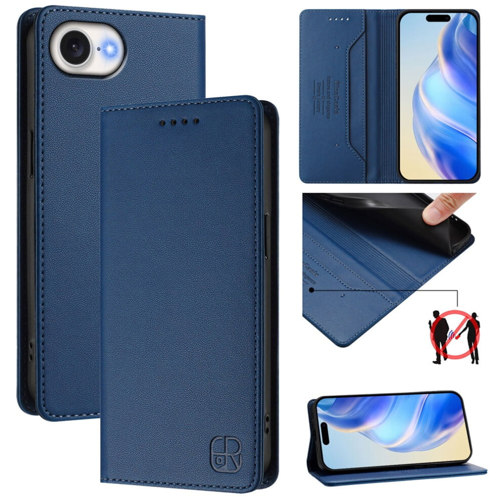 Rfid-Blocking Pu Leather Wallet Case For Iphone 16E 6.1 9152228997837