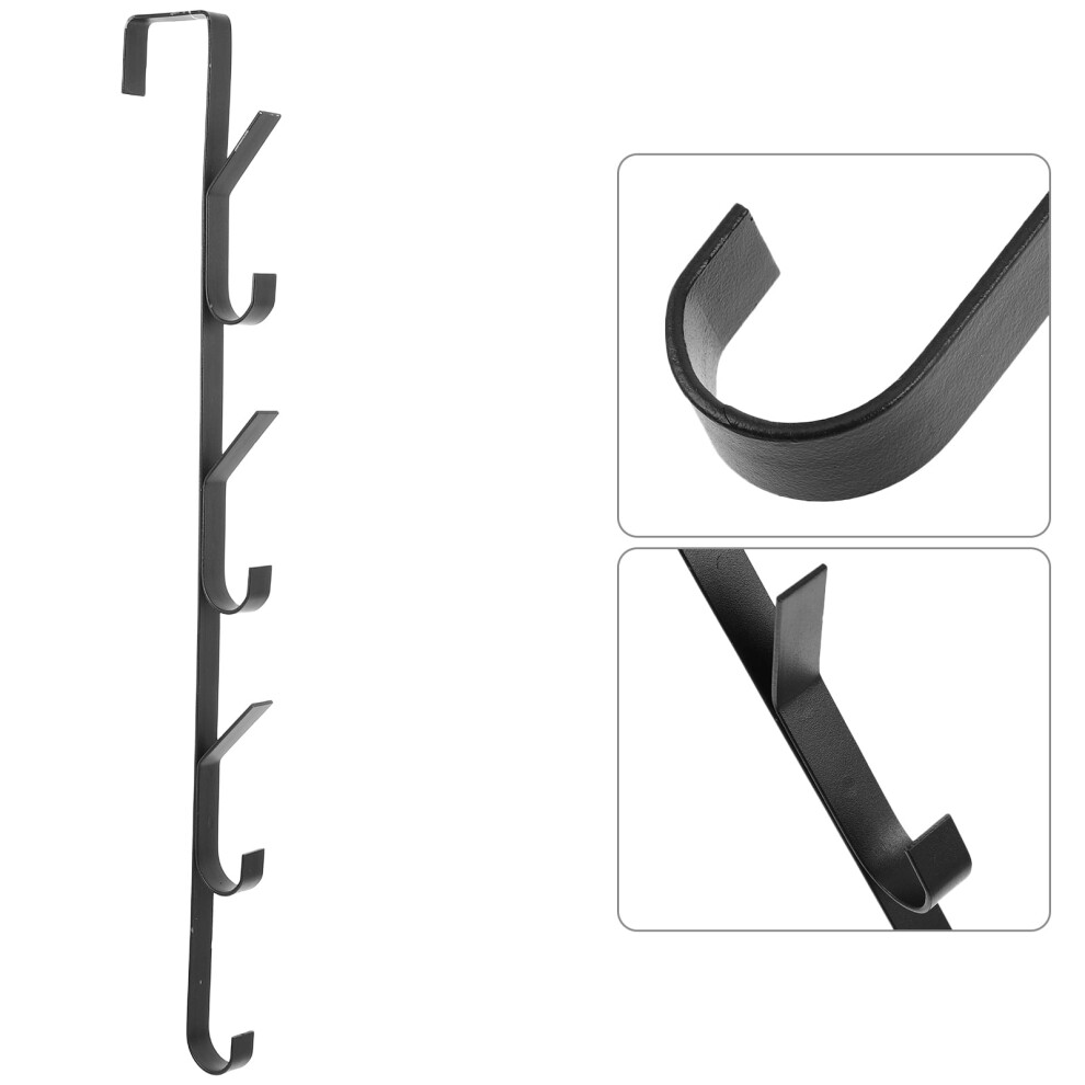 Over The Door Clothes Hanger Vertical Heavy Duty Carbon 9152228997998